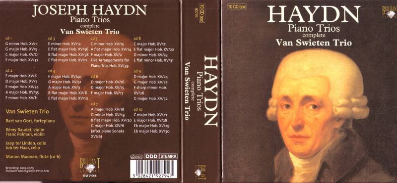 Cdbox Haydn - Piano Trios Complete Van Swieten Trio 10 Cd'er