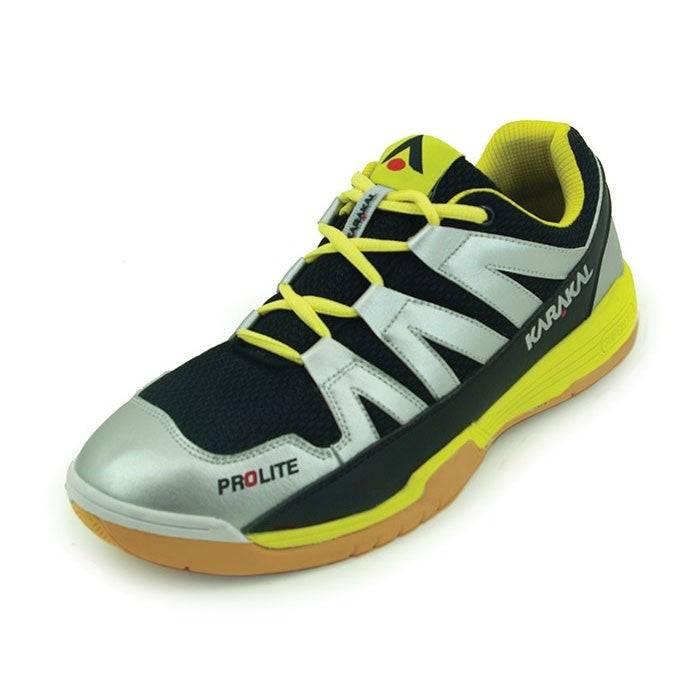 Karakal Pro Lite Squashsko (silver-Yellow) - 45