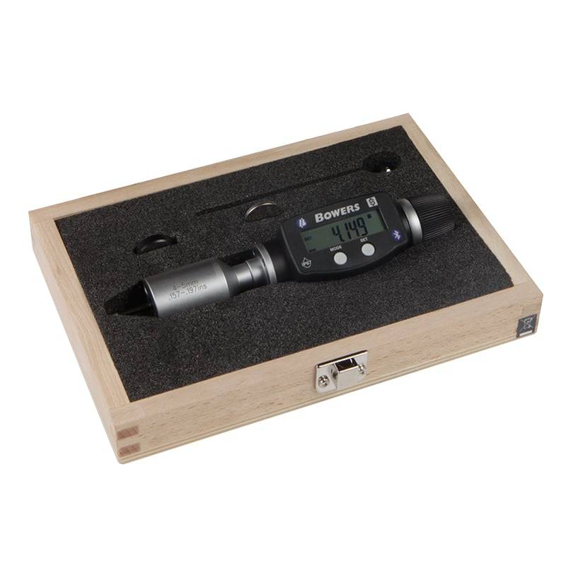 Bowers Sxtd4m-Bt Digital 3-Punkt Mikrometer Sæt 10-20 Mm Med Bluetooth Og Kontrolringe - Diesella