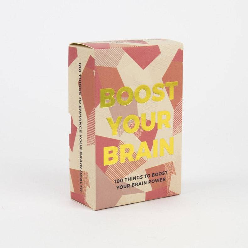 Motivationskort Boost Your Brain - øverlser & Reflektioner - Aktivitets Kort - Gift Republic - Studiobuus