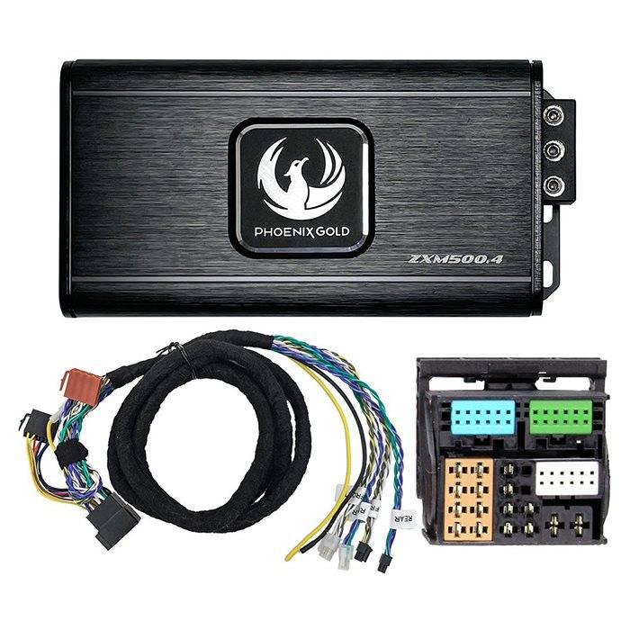 Phoenix Gold Zxmpvw1 Vw Seat Audi 2012- Mini Forstærker 4x125w Class-D - Plug And Play Power Up Kit