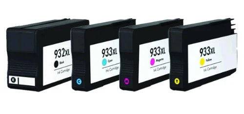 Pakke Sæt Hp 932xl / 933xl  4 Farver Bk-C-M-Y  Kompatibel  77 Ml - Inkpartner Aps