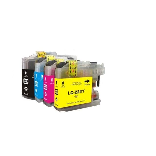 Pakke Sæt Brother Lc223  4 Farver Bk-C-M-Y  Alternativ - Inkpartner Aps