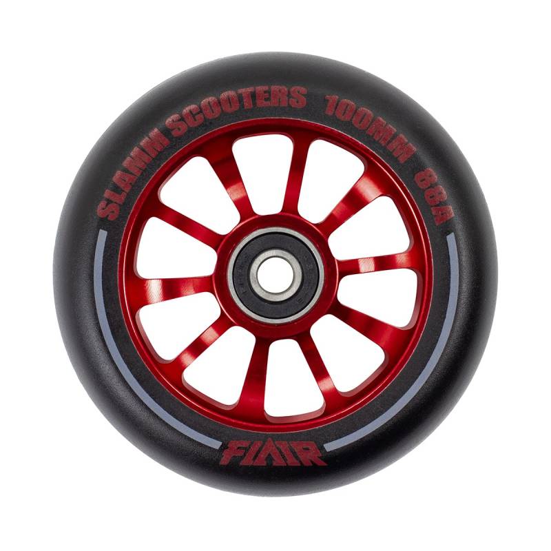 Slamm 100mm Flair 2.0 Hjul Til Løbehjul Rød 1 Stk.