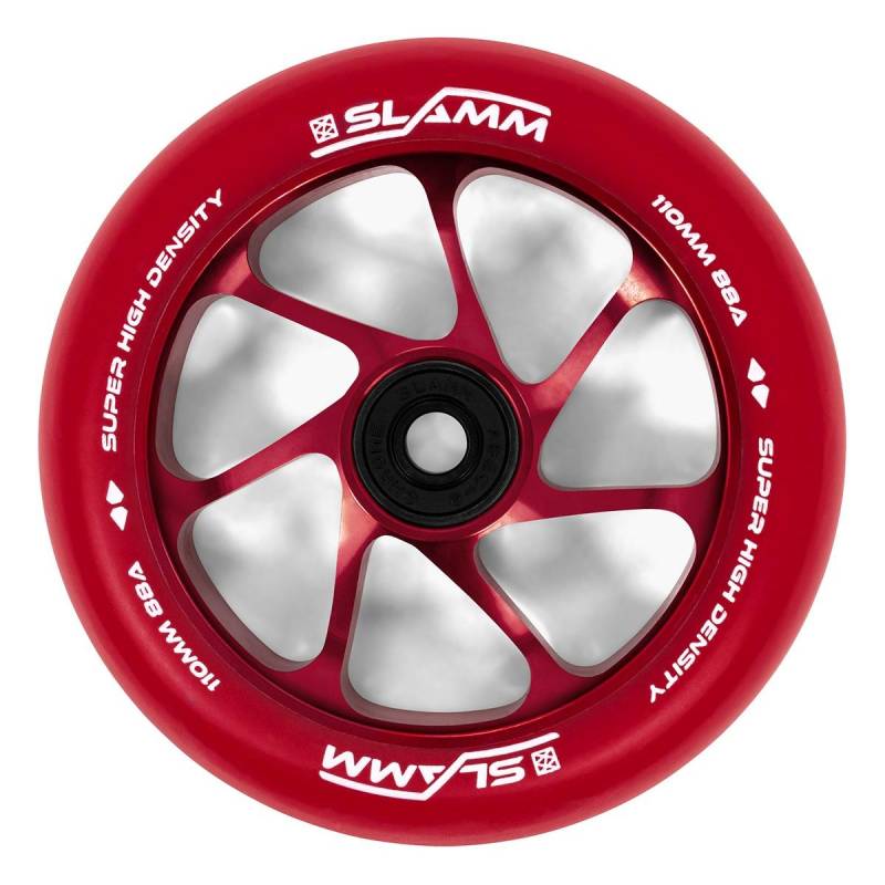 Slamm 110mm Team Hjul Til Løbehjul Rød/Rød 1 Stk.