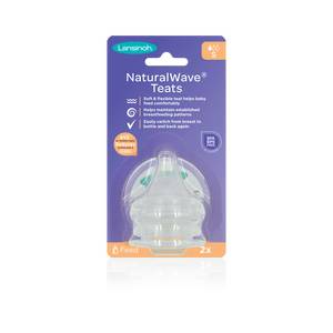 Lansinoh - Naturalwave Flaskesut - Slow Flow - 2 Stk
