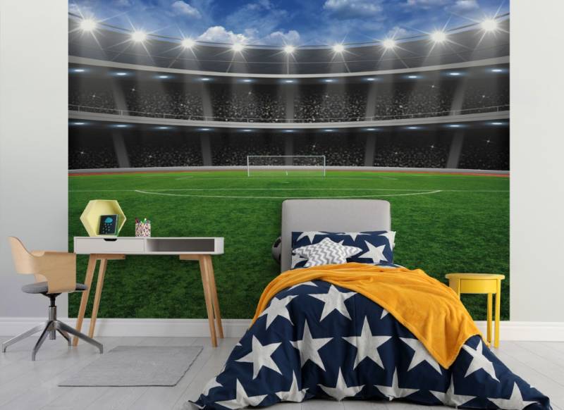 Fodbold Tapet 243 X 305 Cm - Walltastic