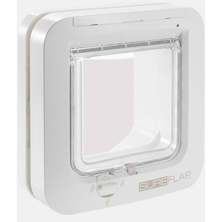 Sureflap Elektronisk Kattelem Med Chip Scanner, Hvid - Sure Petcare
