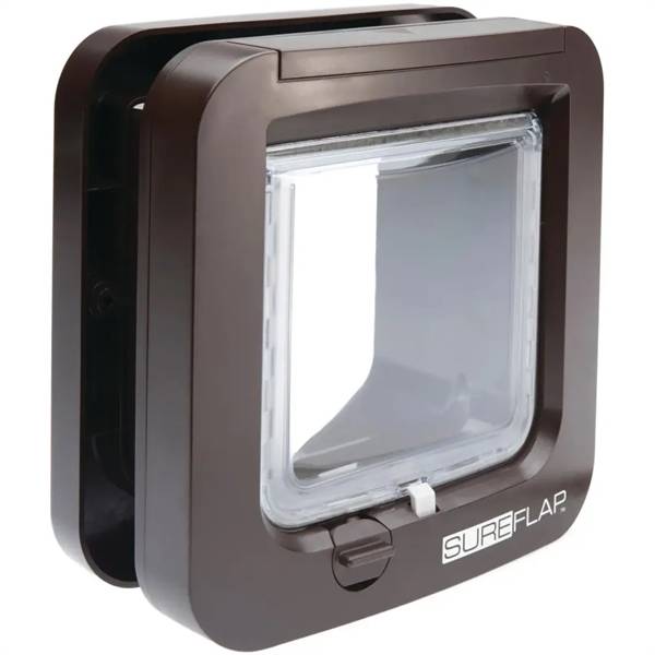 Sureflap Elektronisk Kattelem Med Chip Scanner, Brun - Sure Petcare