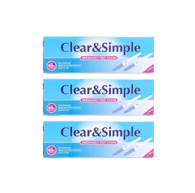 Clear & Simple Graviditetstest Sticks 2 Stk