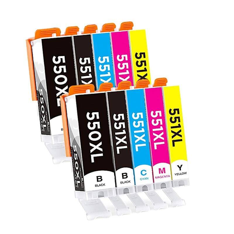 Pakke Sæt Canon Pgi-550xl / Cli-551xl  4 X 5 Farver Pbk-Bk-C-M-Y  Alternativ  310 Ml - Inkpartner Aps