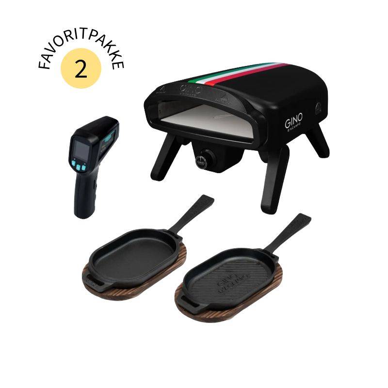 Gino D'acampo Modena Pizzaovn 14" Matsort Med Italiensk Flag - Combo Deal - Gino Dacampo