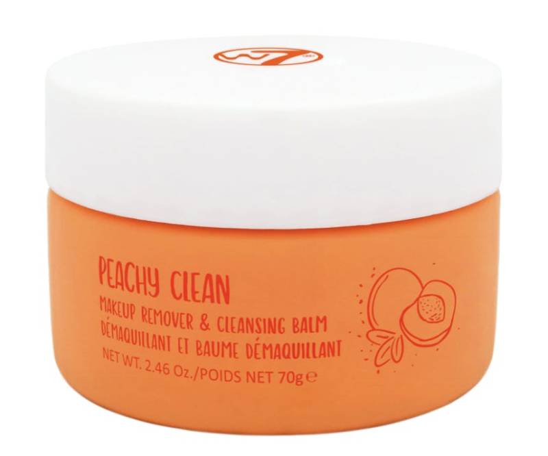 W7 Peachy Clean Makeup Remover And Cleansing Balm 70 G