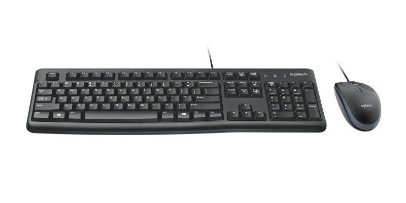 Logitech Desktop Mk120 Tastatur Og Mus-Sæt Kabling Nordisk