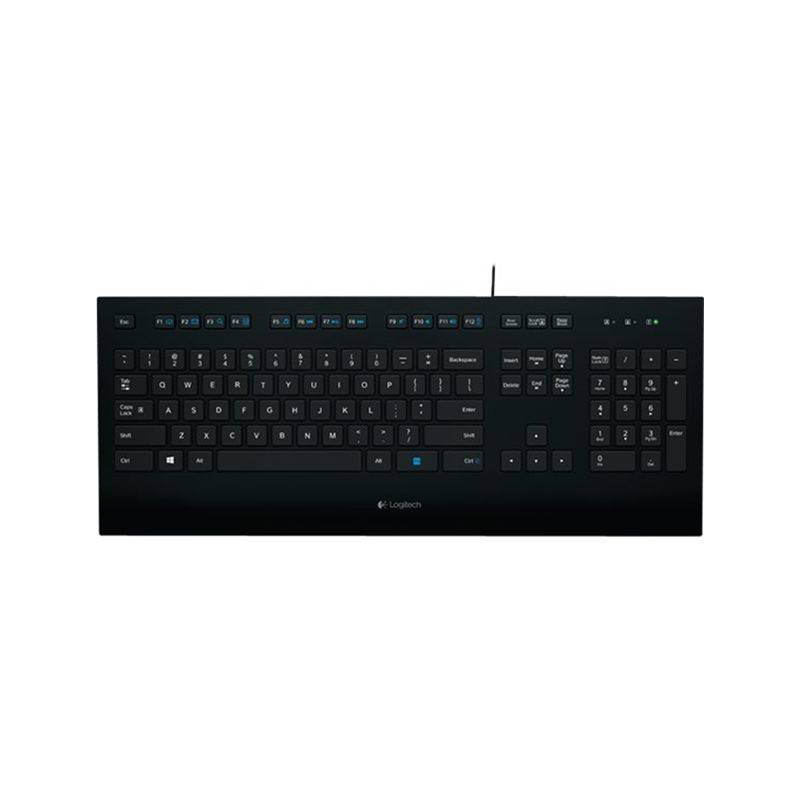 Logitech Corded K280e Tastatur Kabling Nordisk Tastatur