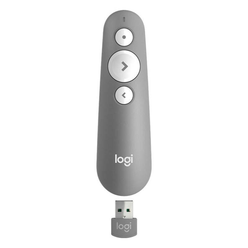 Logitech R500, Fjernbetjening Til Præsentation, 3 Knapper, Grå