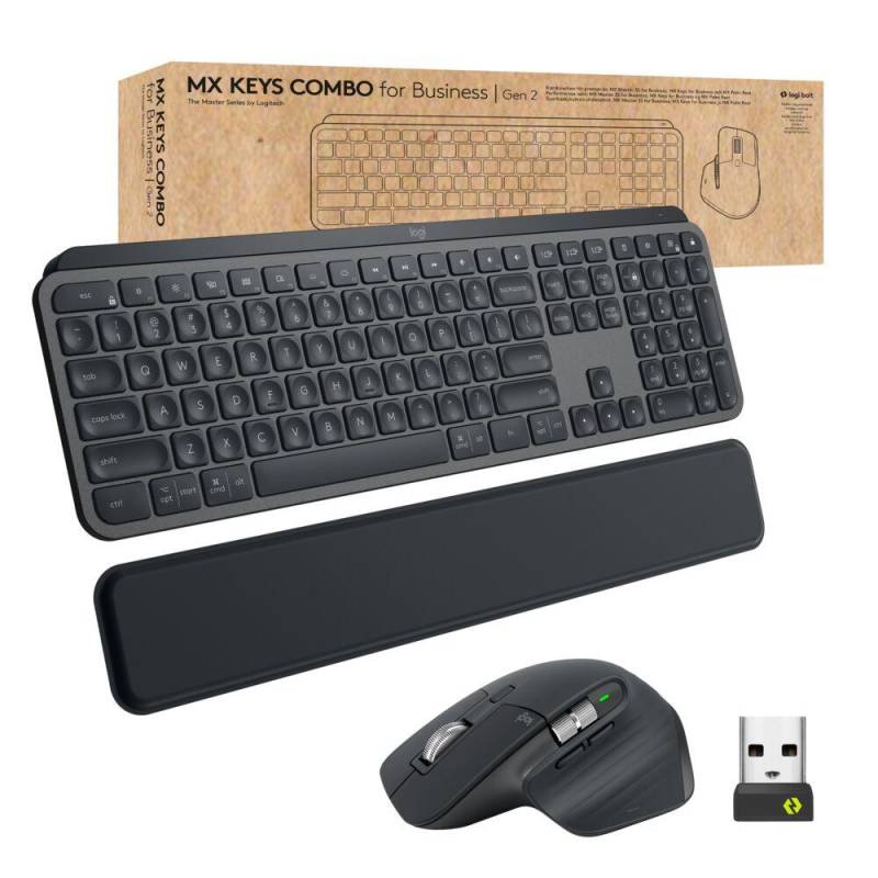 Logitech Mx Keys Combo For Business Tastatur Og Mus - Trådløs