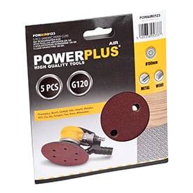 Slibeskiver Til Excentersliber ø 150 K120 - Powerplus