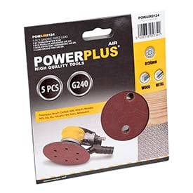 Slibeskiver Til Excentersliber ø 150 K240 - Powerplus