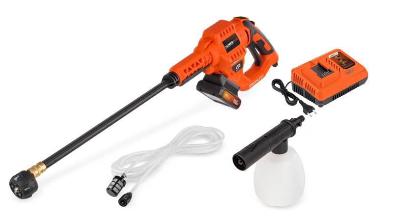 Højtryksrenser Med Batteri Og Lader 20 V - Hero-Tools
