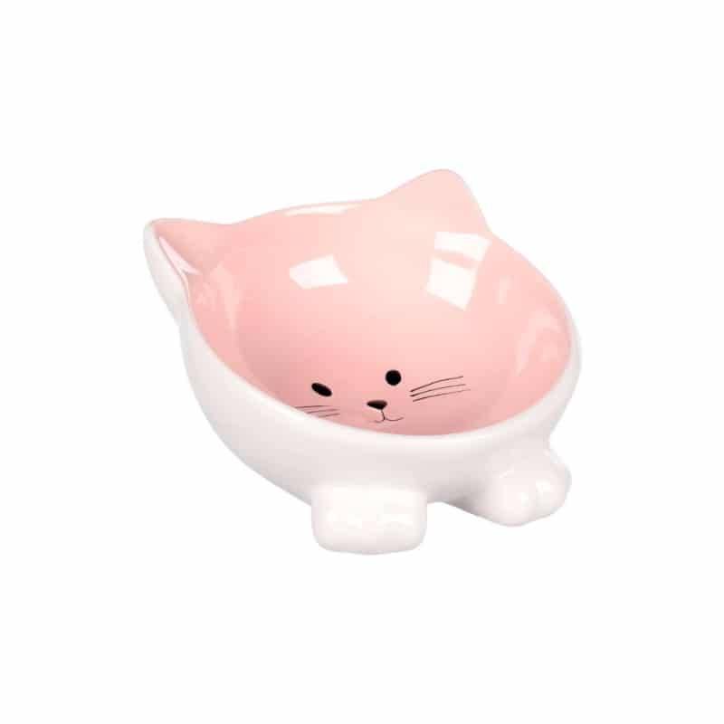 Puzi Foderskål Til Katte (rosa) - Flamingo