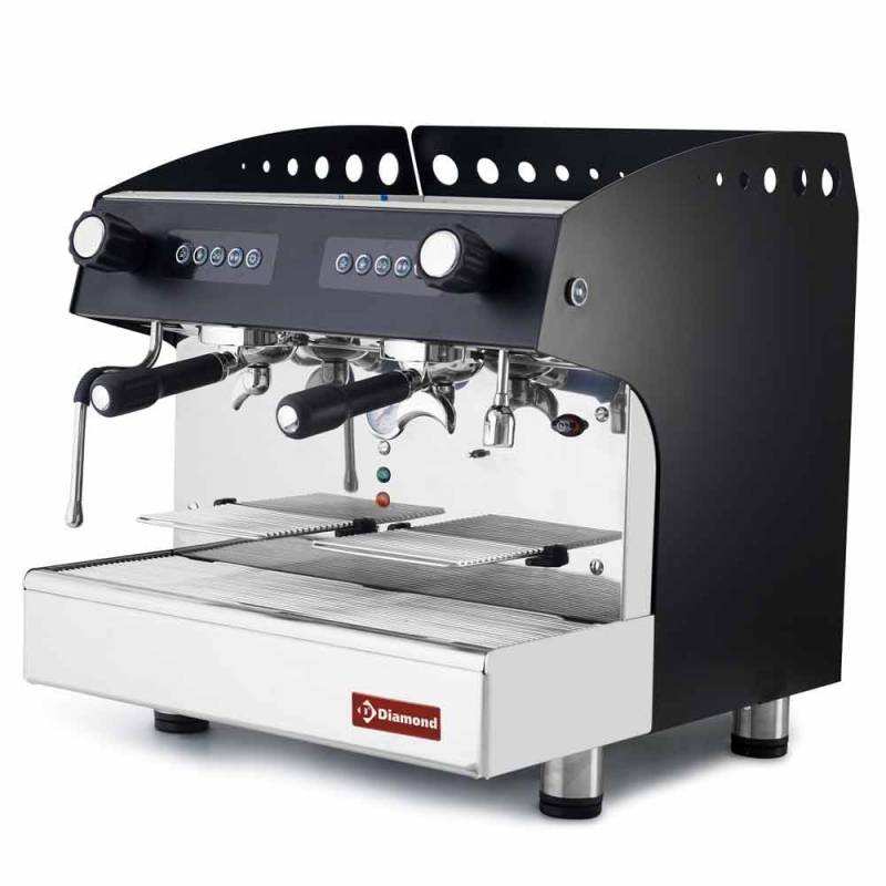 Automatisk Espressomaskine 2 Grupper - Sort - Diamond