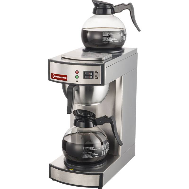 Kaffemaskine - 1 Gruppe + 2 Varmeplader - Halvautomatisk - Diamond