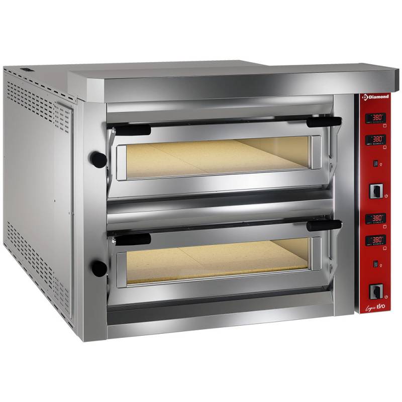 Elektrisk Pizzaovn, 2 X 6 Pizzaer - Diamond