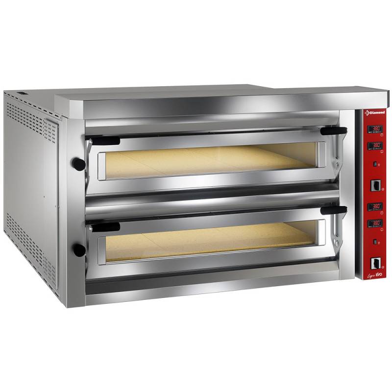 Elektrisk Pizzaovn "ekstra Stor", 2x9 Pizzaer - Diamond