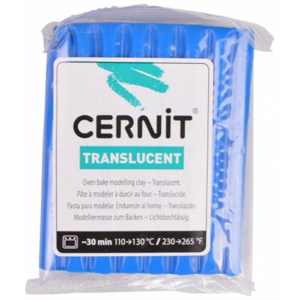 Cernit Modellervoks Translucent 131 Safirblå 56g