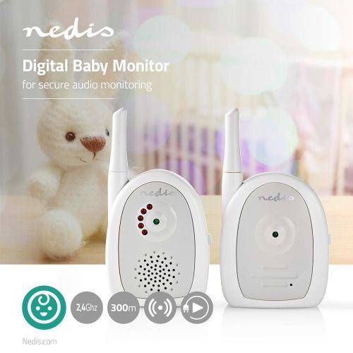 Nedis Babyalarm - Grå/Hvid
