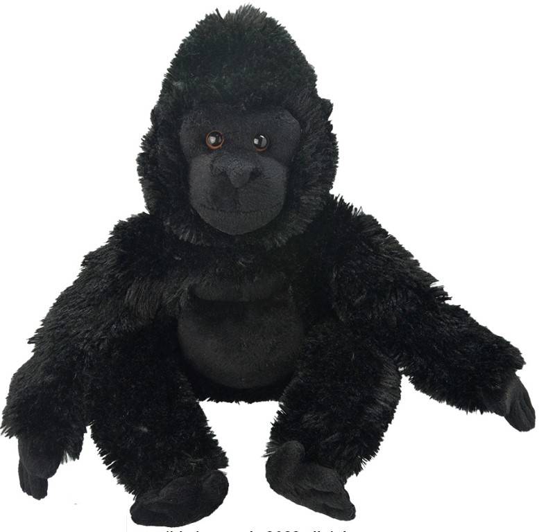 Gorilla Abe Tøjdyr Og Bamse 22x23 Cm - All About Nature