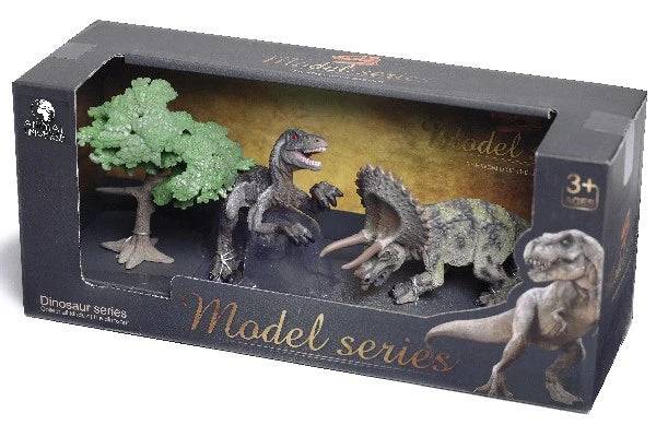 Dinosaur Figur Med Planter - Lille Legetøj Til Børn Ass. - Min Egen Verden.dk