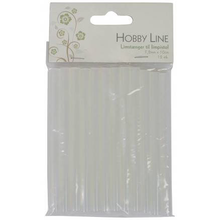 Lim - Hobby Line: Glue Gun Sticks (limstã¦nger Til Limpistol) - ã¸7,2mm X 10cm (12 Stk) - !hobbyudstyr - Andre