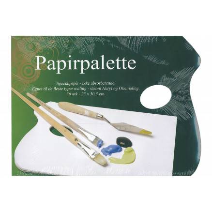 Maletilbehã¸r - Artino - Paper Palettes/Papirpaletter (36 Ark) - !hobbyudstyr - Andre