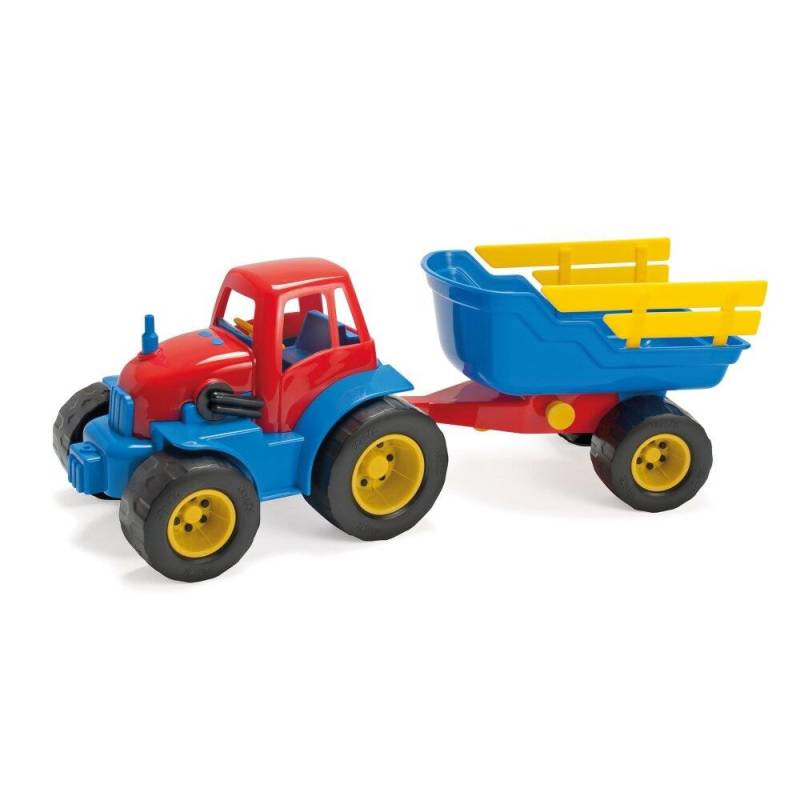 Dantoy Traktor M. Anhænger - Plast, 42 Cm
