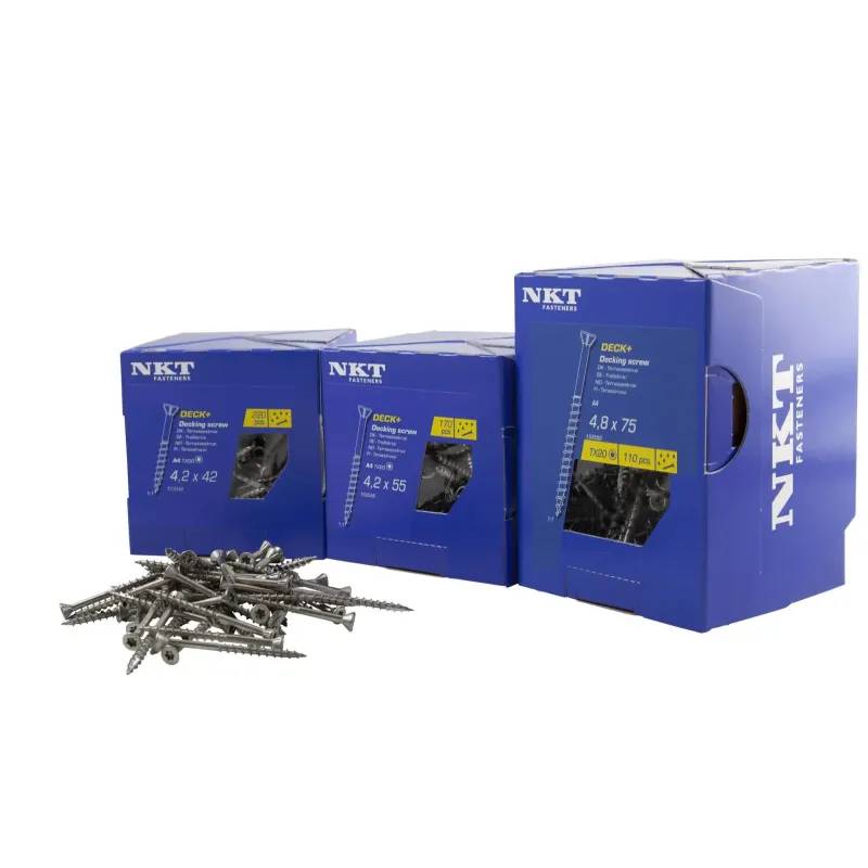 Itw Fasteners+, Rustfrit Kv. A4 - Terrasseskrue - 4,2 X 35 - 137985
