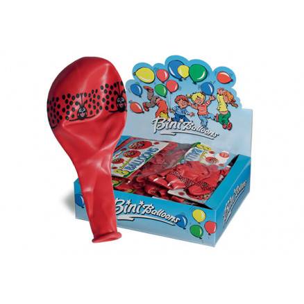 Bini Balloons Balloner Mariehøns Rød ø26cm - 8 Stk