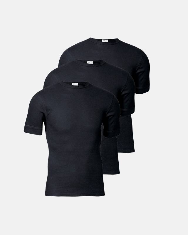 T-Shirts "o-Neck" 3-Pak | 100% Bomuld | Sort - Jbs