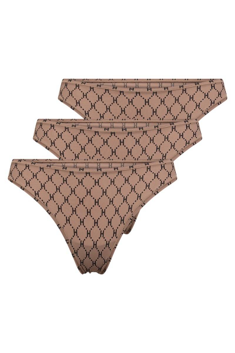 Hype The Detail - Undertøj - String Logo 3-Pk - Brun