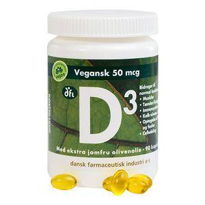 D3-Vitamin Vegan, 50 Mcg - 90 Kaps. - Dfi - Grønne Vitaminer
