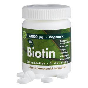 Biotin 6000 Mcg. - 90 Tabl. - Dfi - Grønne Vitaminer