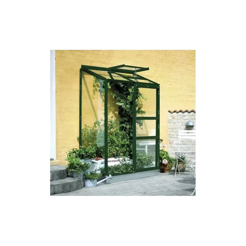 Halls Altan 2  0,9 Mâ² Grøn M/ 4 Mm Poly - Vægdrivhus