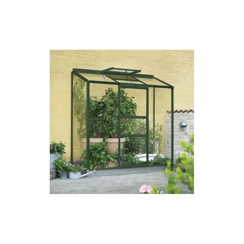 Halls Altan 3  1,3 Mâ² Grøn M/ 4 Mm Poly  - Vægdrivhus