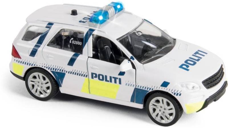 Dansk Politibil Med Lys Og Lyd