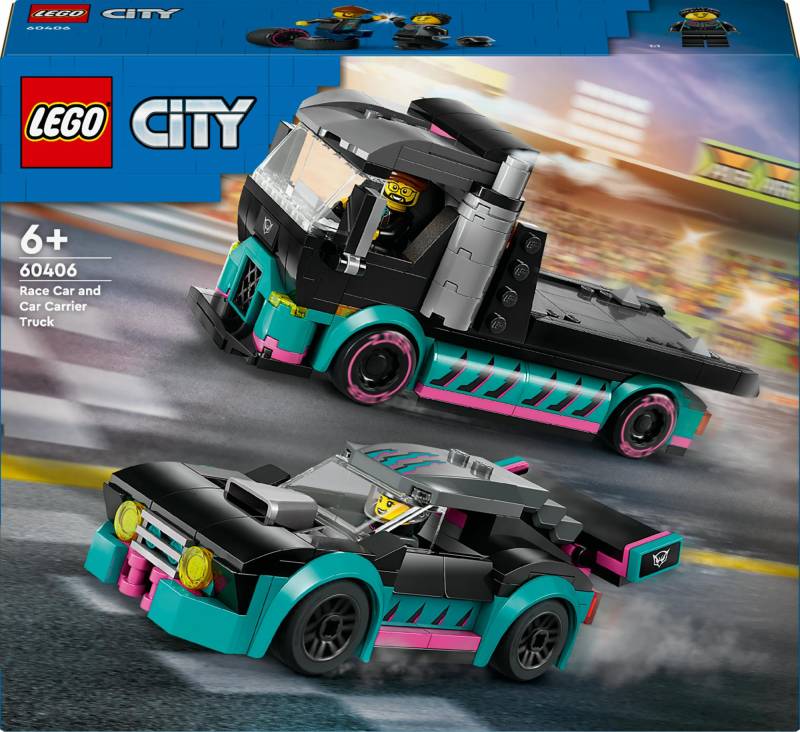 60406 Lego City Great Vehicles Racerbil Og Biltransporter