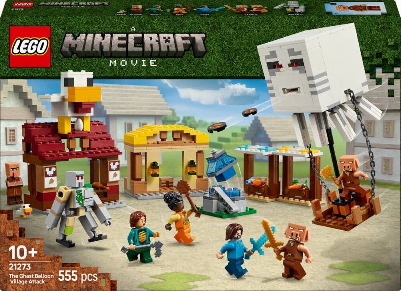 21273 Lego Minecraft Ghast-Ballonens Angreb På Landsbyen