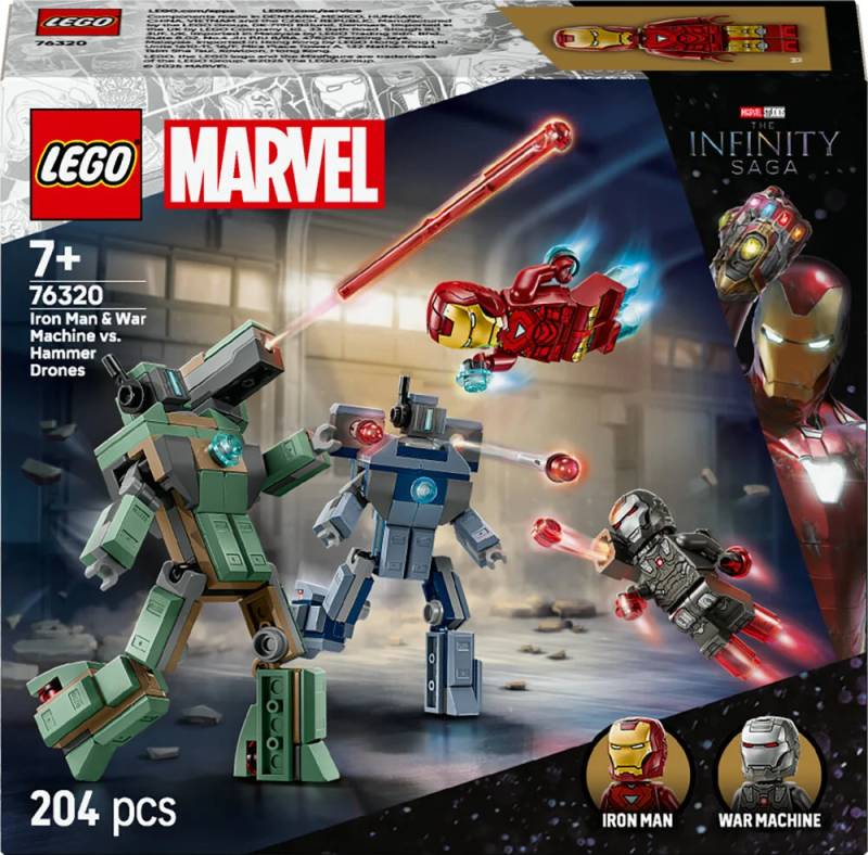76320 Lego Super Heroes Iron Man Og War Machine Mod Hammer-Droner