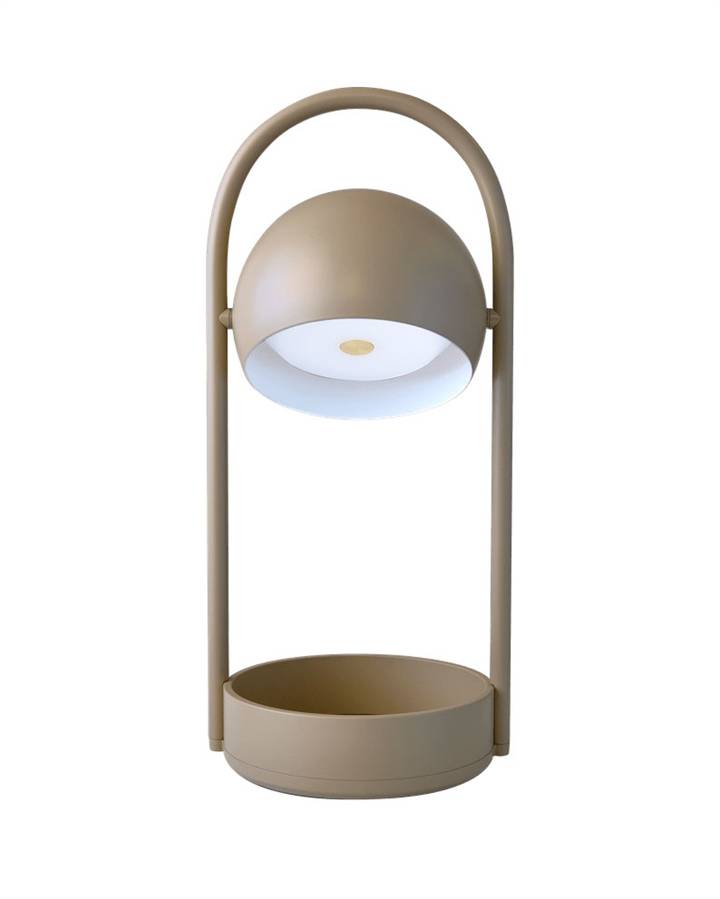 Ball Portable Batterilampe / Bordlampe, Sand Grey - Frandsen Lighting