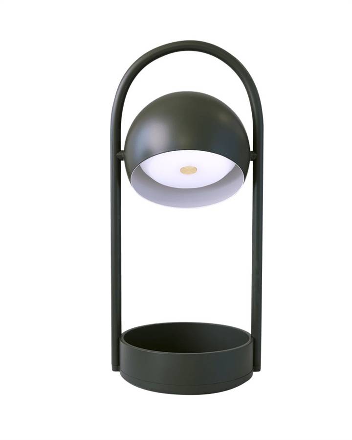 Ball Portable Batterilampe / Bordlampe, Olivengrøn - Frandsen Lighting